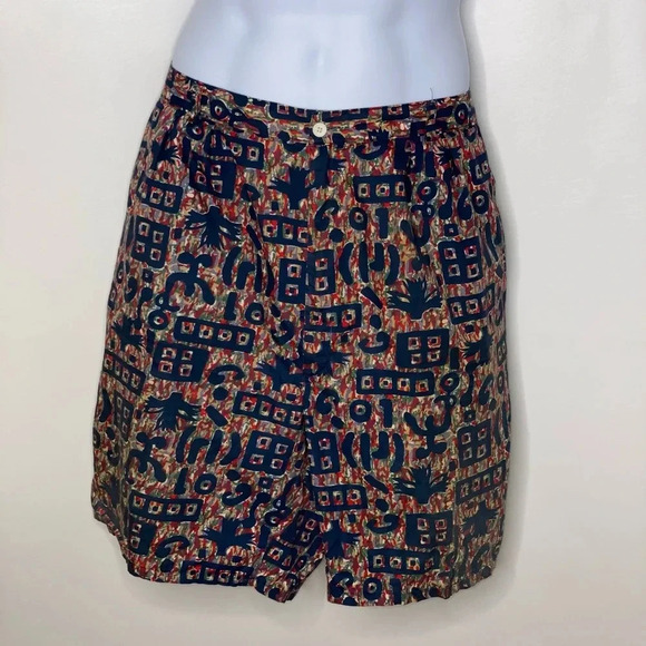 Vtg Woolrich mens tribal print pleated shorts sz 42 - Picture 1 of 3